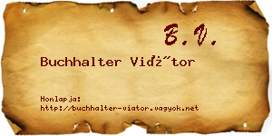 Buchhalter Viátor névjegykártya